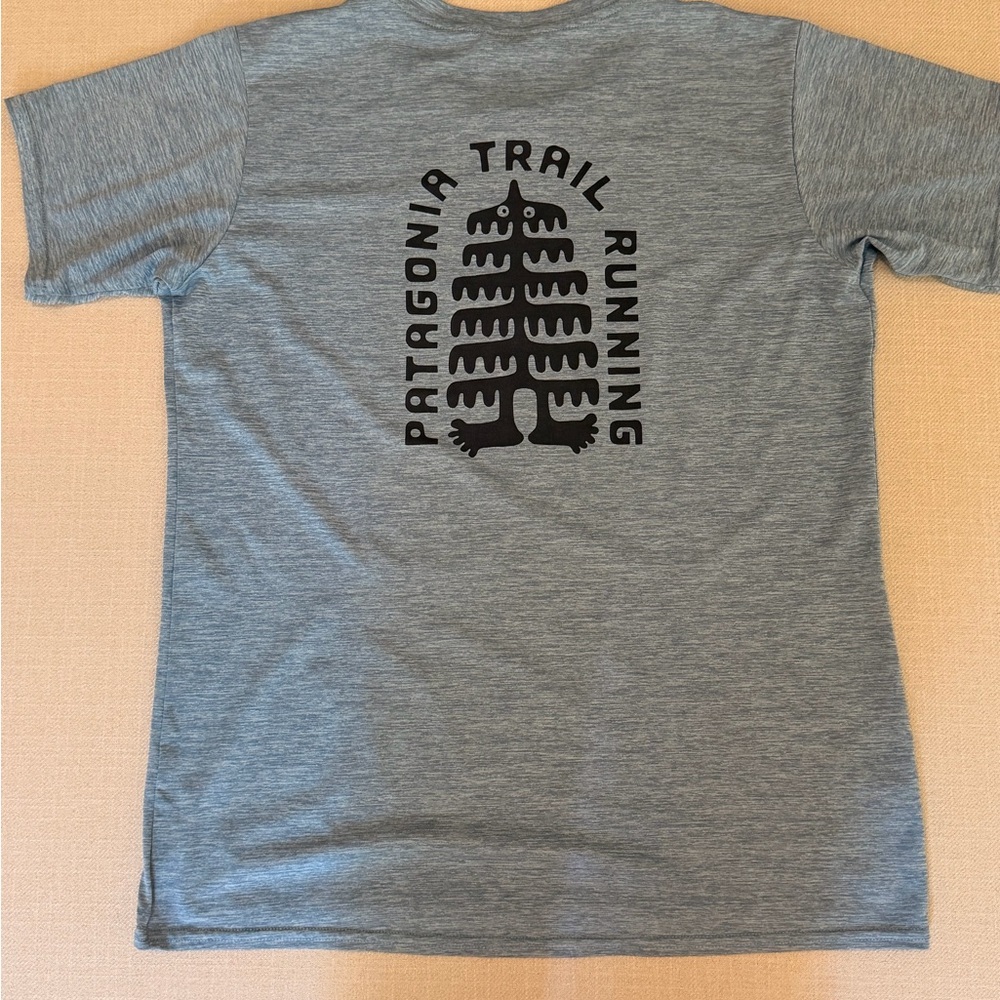 Patagonia Women’s Trail Running Graphic Tee - Heather Blue